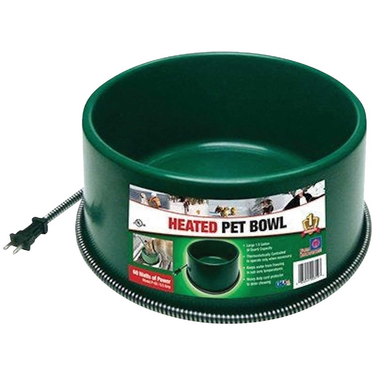 Farm Innovators 1.5 Gal. Plastic Heated Pet Bowl Image 1
