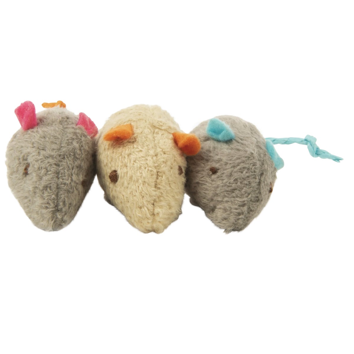 SmartyKat Skitter Critters Plush Catnip Mice Cat Toy (3-Pack) Image 3