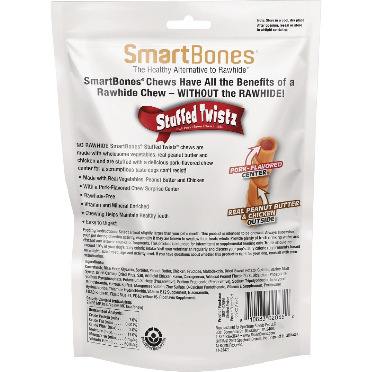 SmartBones Stuffed Twistz Dog Chew (6-Pack) Image 2