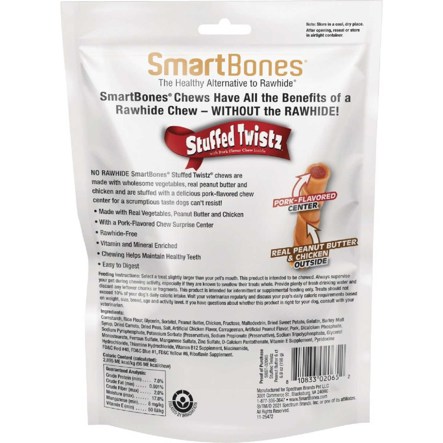 SmartBones Stuffed Twistz Dog Chew (6-Pack) Image 2