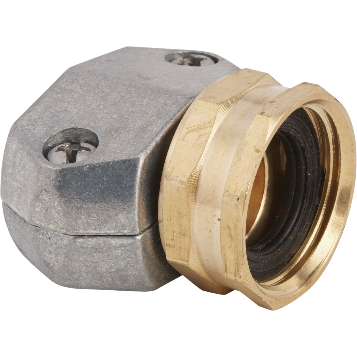 Best Garden 5/8 In. or 3/4 In. Female Metal Hose End Mender Hose Coupling Image 1