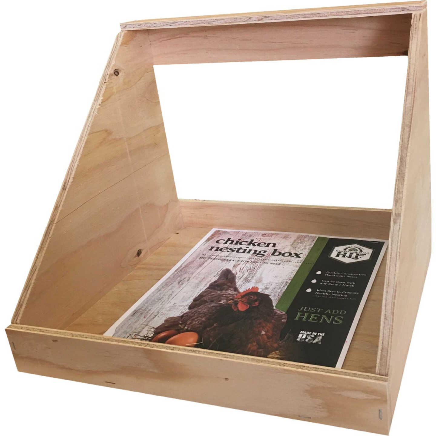 Harvest Lane Honey 12 In. x 12 In. x 12 In. Single Chicken Nesting Box Image 1