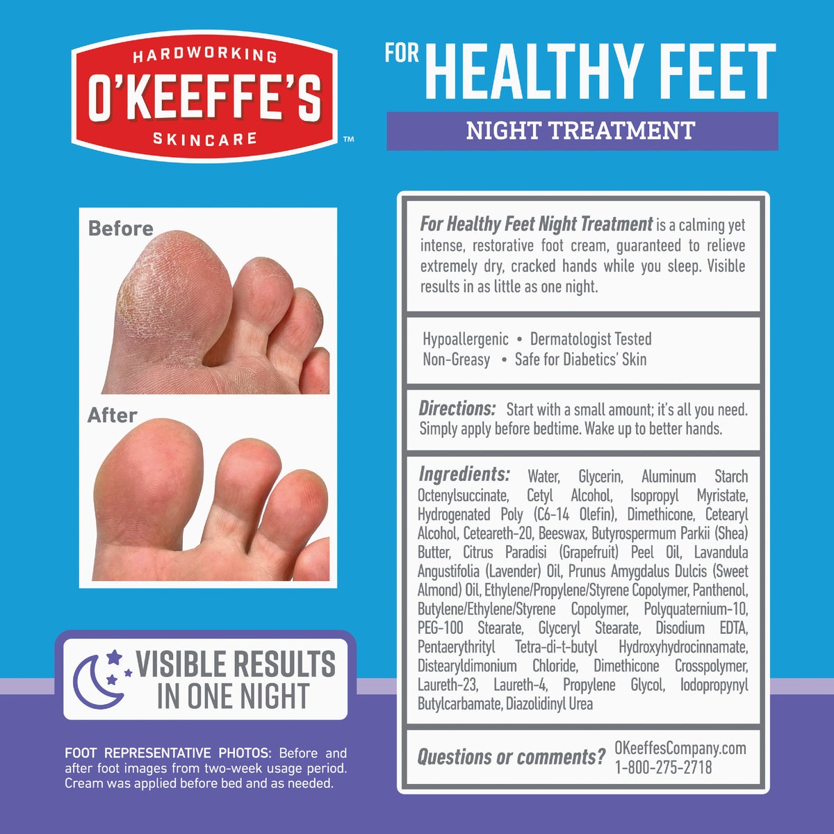 O'Keeffe's Healthy Feet 3 Oz. Night Treatment Lotion Image 3