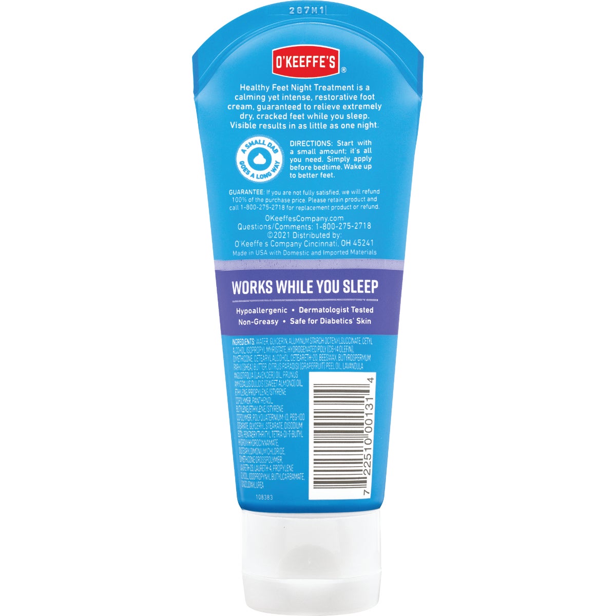 O'Keeffe's Healthy Feet 3 Oz. Night Treatment Lotion Image 4