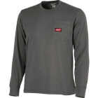 Milwaukee GridIron Medium Gray Long Sleeve Heavy-Duty Pocket T-Shirt Image 1
