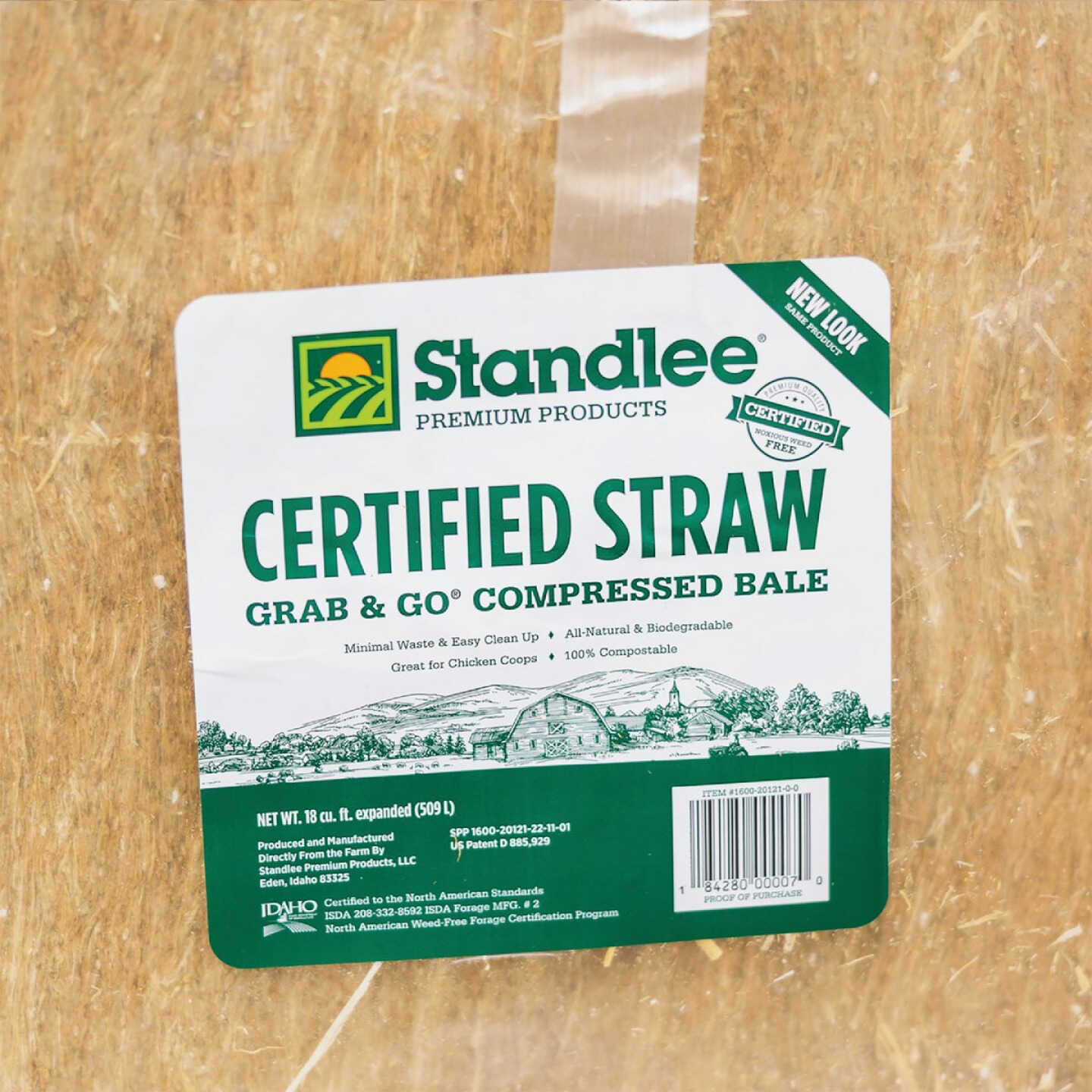 Standlee Premium Western Forage 18 Cu. Ft. Certified Straw Grab & Go Compressed Bale Image 7