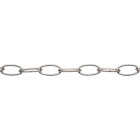 Campbell #10 40 Ft. Brushed Nickel Finished Metal Craft Chain Image 1