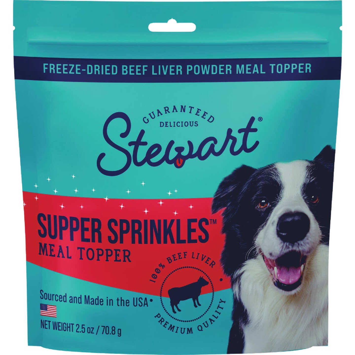 Stewart Supper Sprinkles 2.5 Oz. Beef Liver Dog Meal Topper Image 1