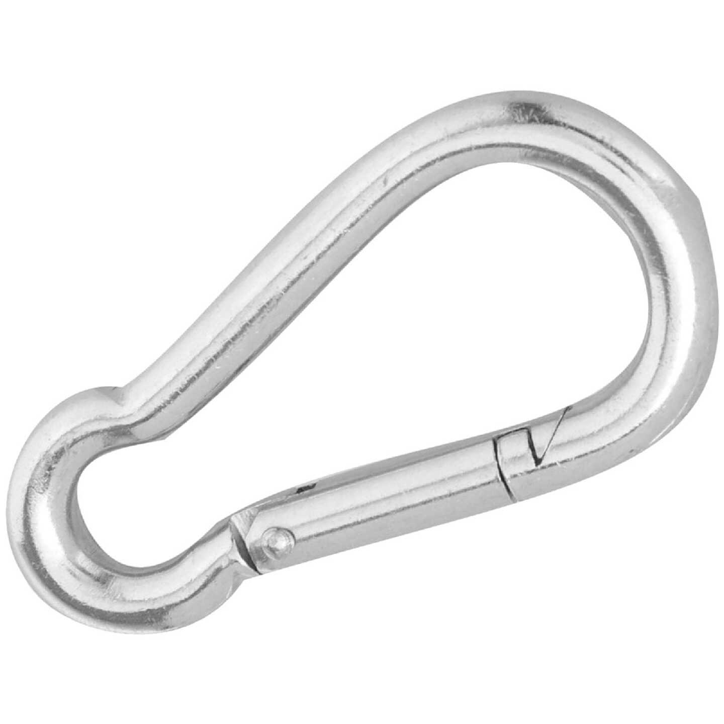 Campbell 3/8 In. 260 Lb. Load Capacity Polished Stainless Steel Spring Link All Purpose Snap Image 1