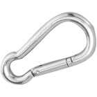 Campbell 1/4 In. 160 Lb. Load Capacity Polished Stainless Steel Spring Link All Purpose Snap Image 1