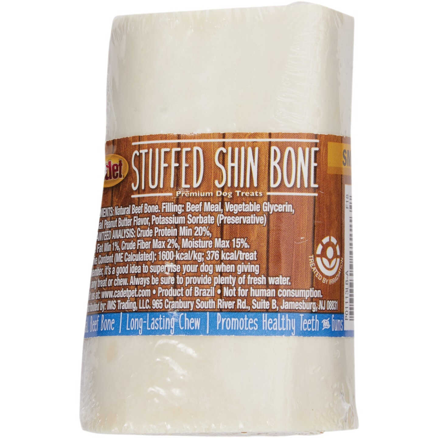 Cadet Peanut Butter Flavor Stuffed Small Shin Bone for Dogs Image 1