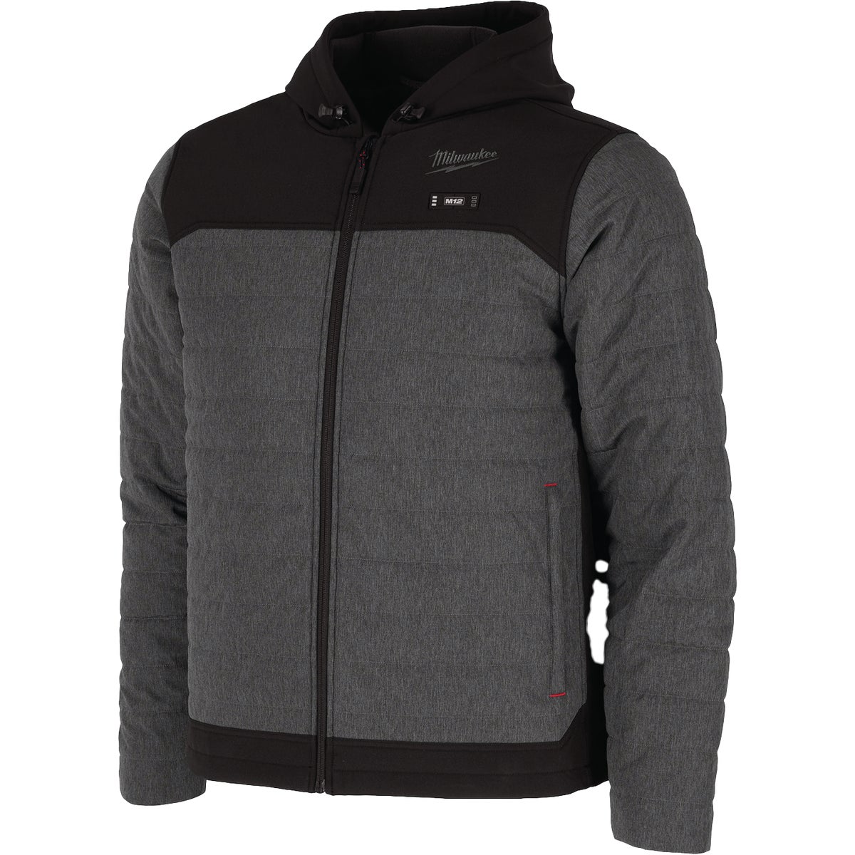 Milwaukee M12 AXIS Men's Gray Cordless Heated Jacket, XL Image 4