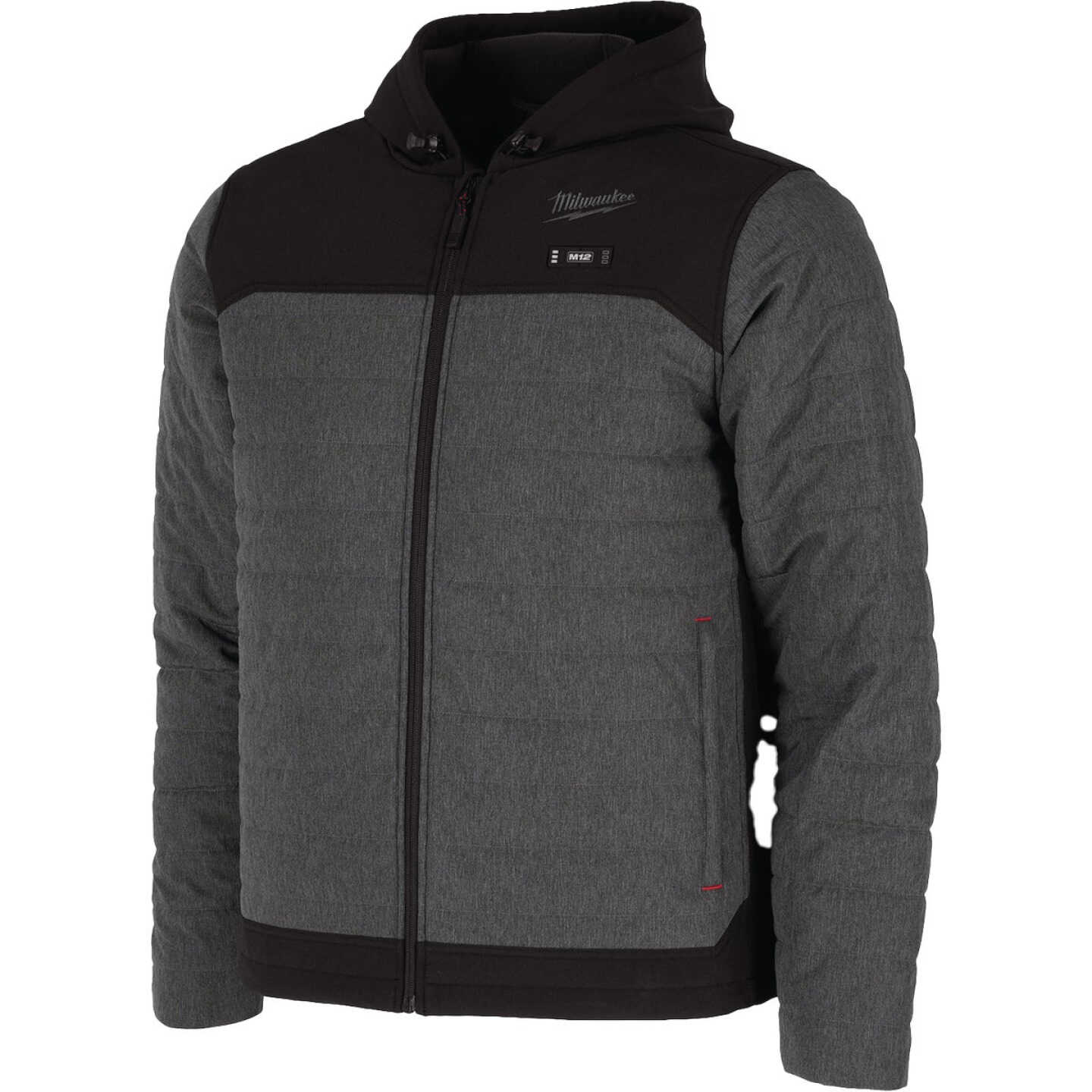 Milwaukee M12 AXIS Men's Gray Cordless Heated Jacket, XL Image 4