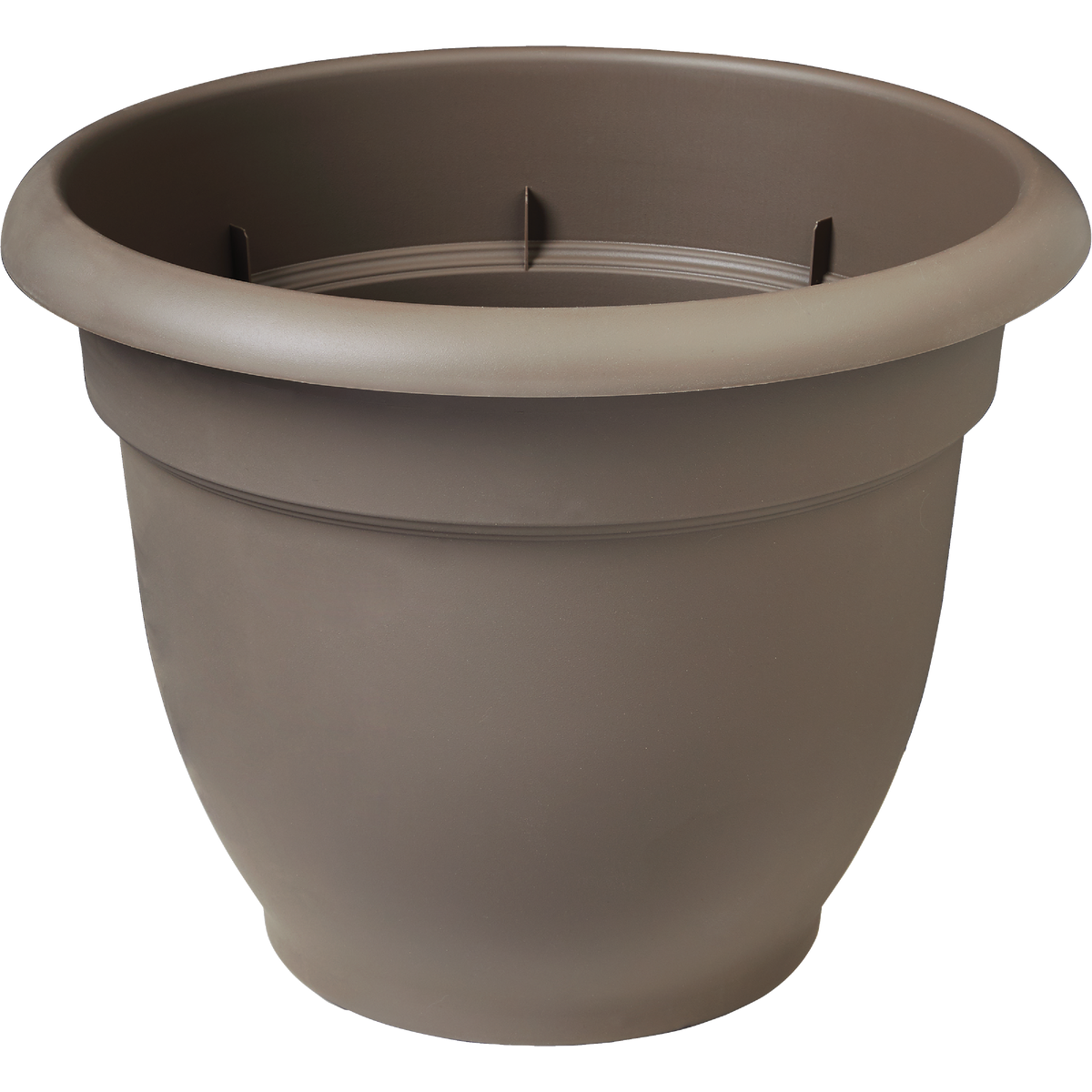 Bloem Ariana 13.75 In. H. x 16 In. Dia. Plastic Self Watering Charcoal Planter Image 1