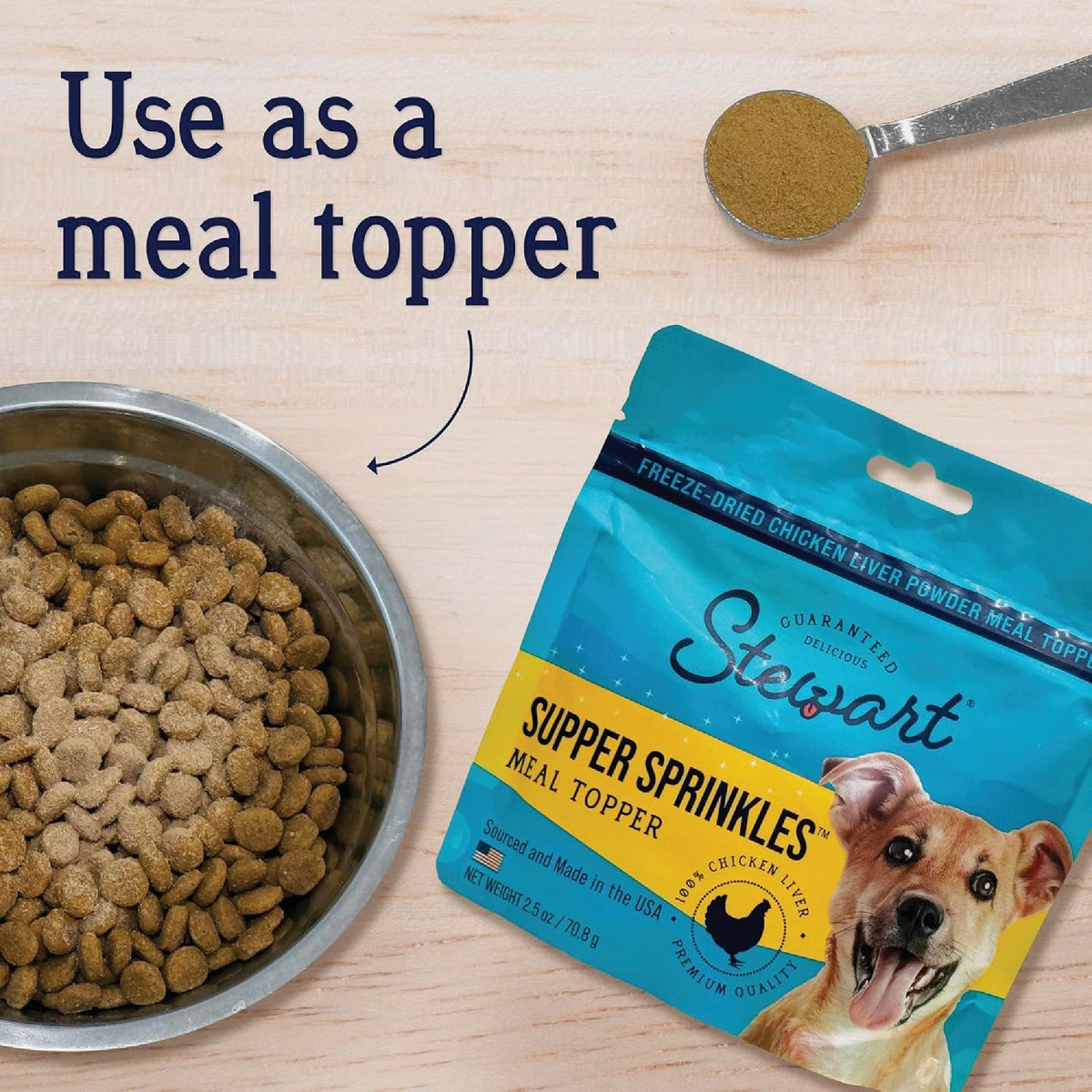 Stewart Supper Sprinkles 2.5 Oz. Chicken Liver Meat Topper Image 3