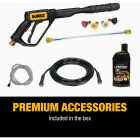 DEWALT 3400 PSI 2.5 GPM Gas Cold Water Pressure Washer with Manual Recoil + E-Start Engine Image 3