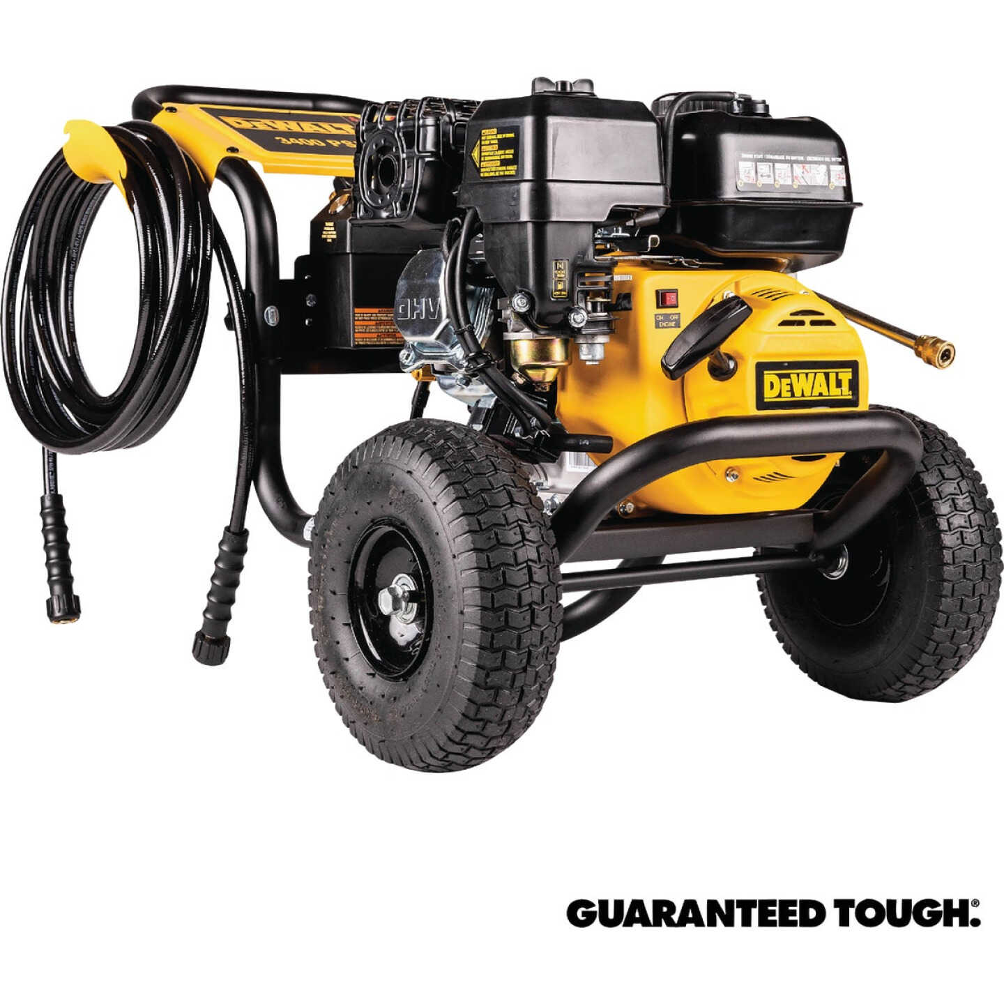 DEWALT 3400 PSI 2.5 GPM Gas Cold Water Pressure Washer with Manual Recoil + E-Start Engine Image 1
