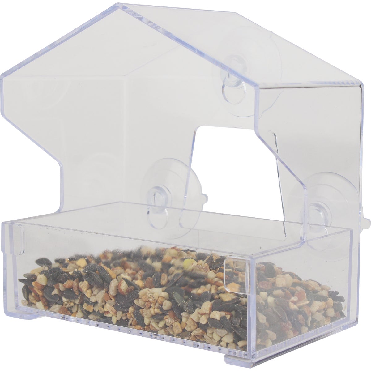 Perky-Pet Clear Plastic 1/2 Lb. Capacity Window Bird Feeder Image 1