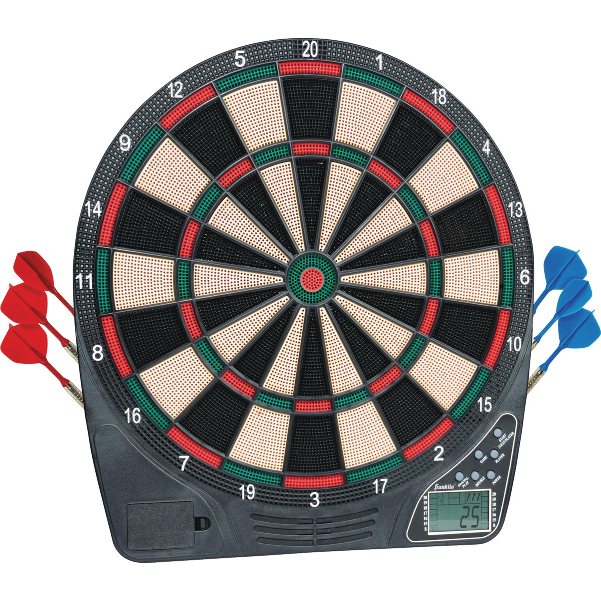 Franklin 13-1/2 In. Dia. Soft Tip Electronic Dartboard