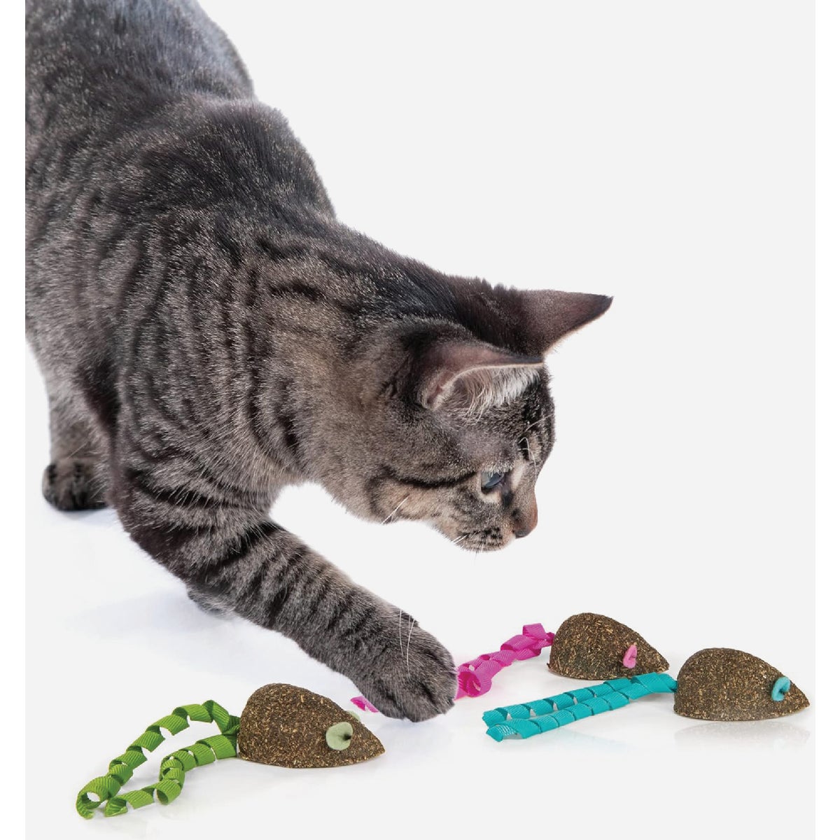 SmartyKat Magic Mice Compressed Catnip and Ribbon Cat Toy (3-Pack) Image 2