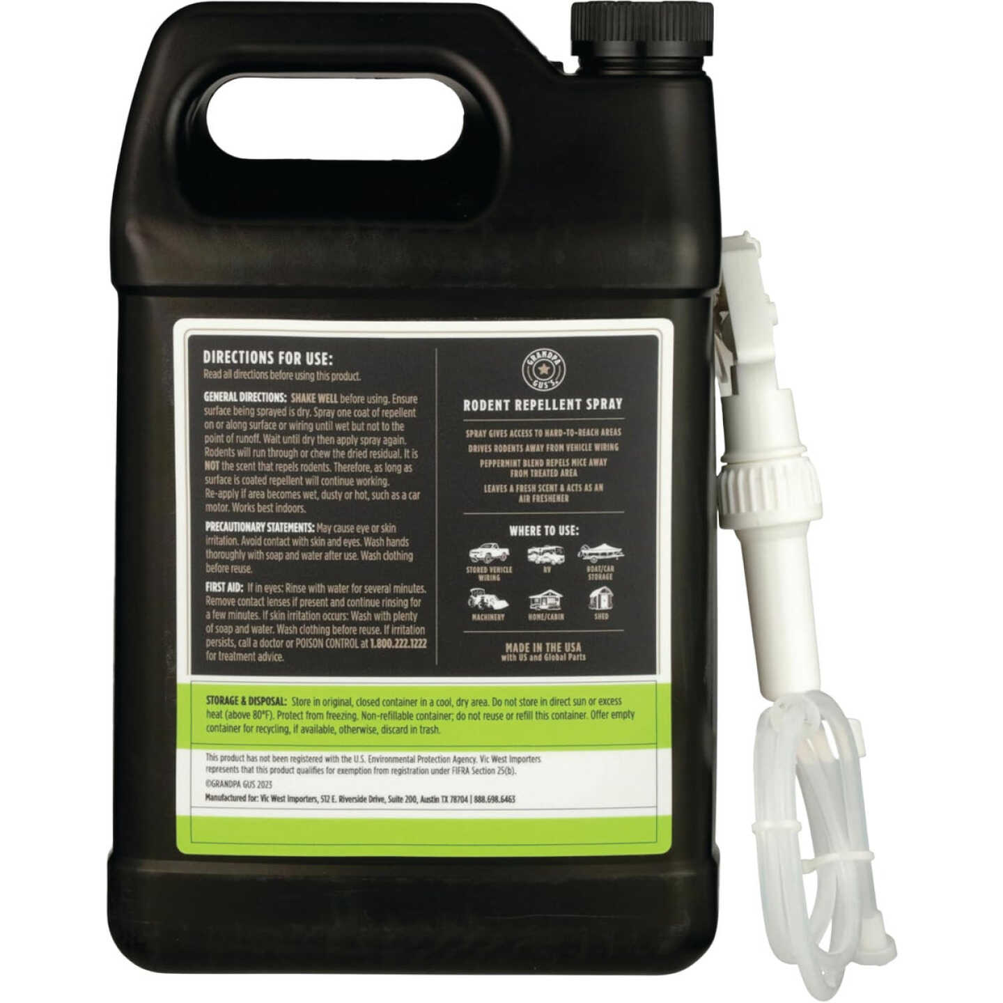 Grandpa Gus's 1 Gal. Ready To Use Trigger Spray All Natural Mouse Repellent Spray Image 8