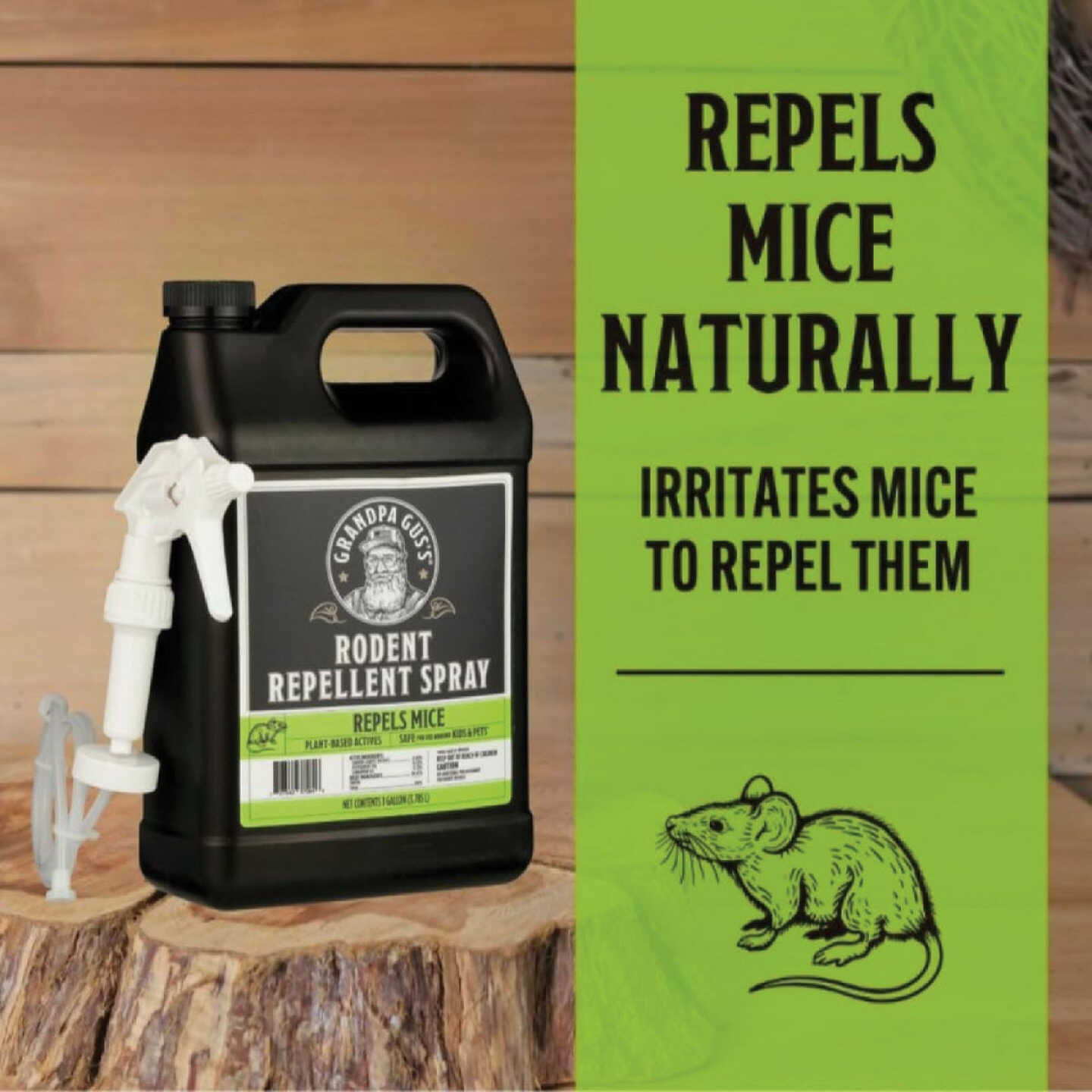 Grandpa Gus's 1 Gal. Ready To Use Trigger Spray All Natural Mouse Repellent Spray Image 2