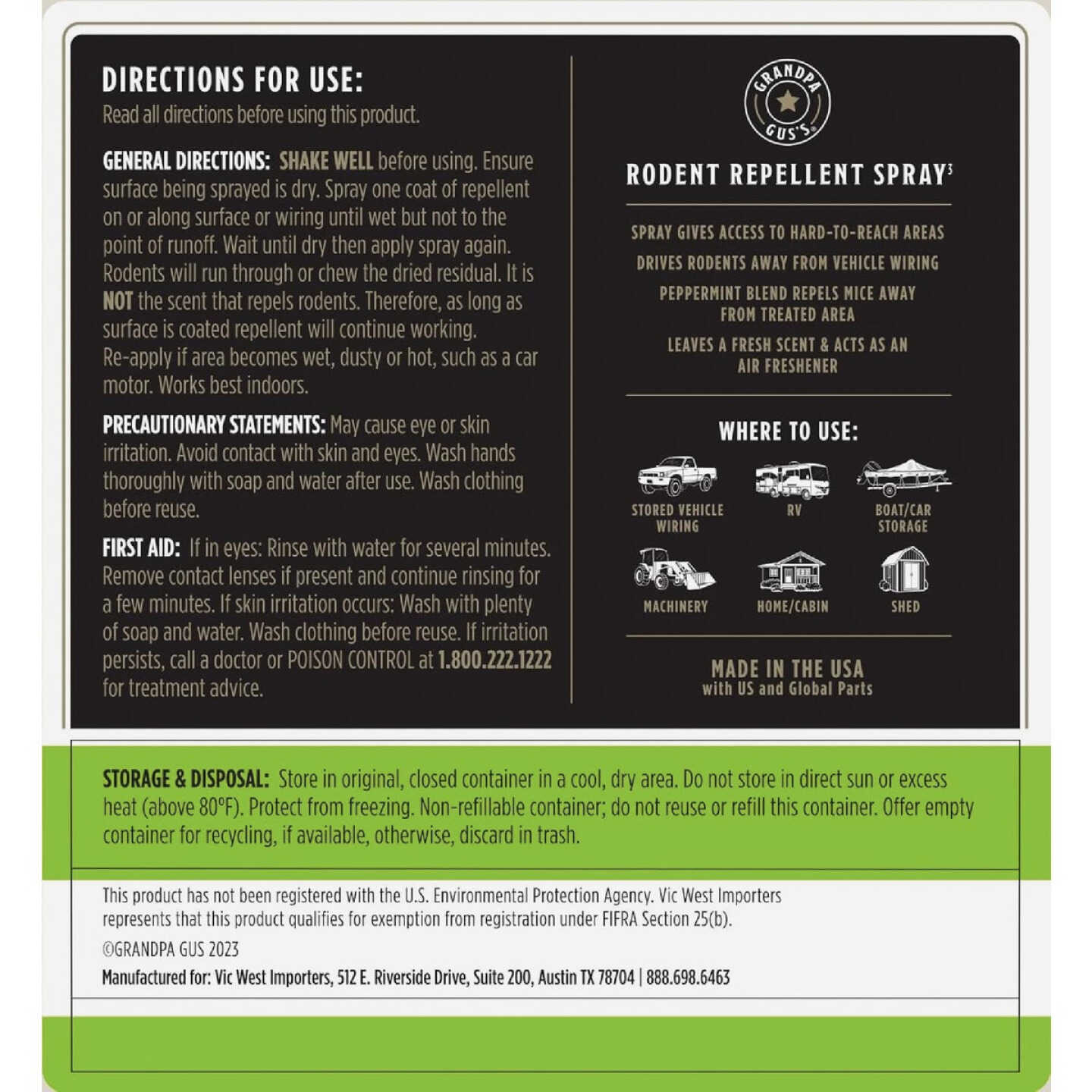 Grandpa Gus's 1 Gal. Ready To Use Trigger Spray All Natural Mouse Repellent Spray Image 7