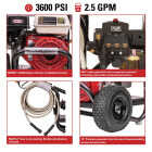 Simpson PowerShot 3600 psi 2.5 GPM Cold Water Professional Gas Pressure Washer Image 3