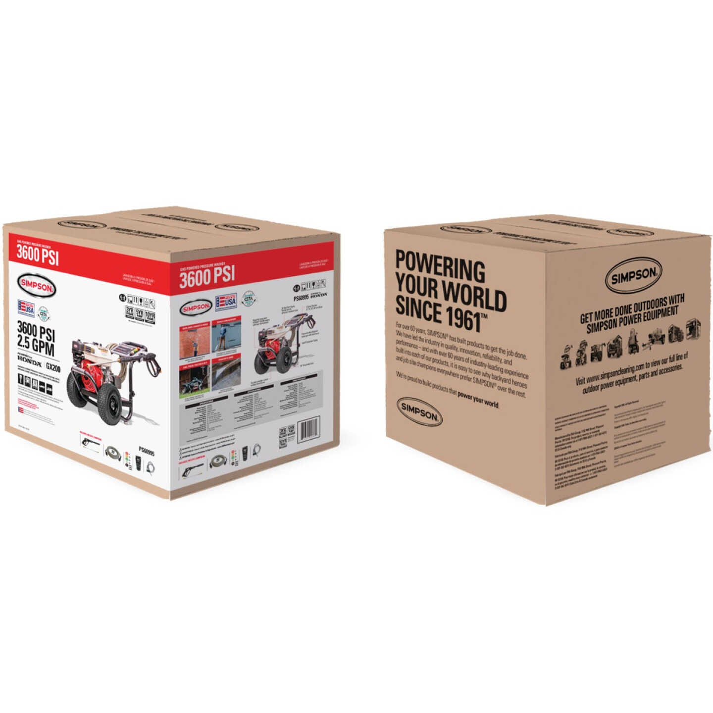 Simpson PowerShot 3600 psi 2.5 GPM Cold Water Professional Gas Pressure Washer Image 5