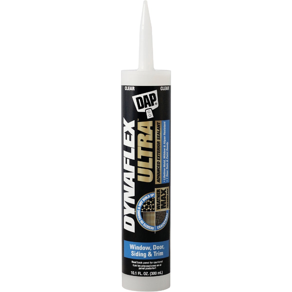 Dap Dynaflex Ultra 10.1 Oz. Clear Advanced Exterior Sealant for Window, Door & Siding Image 1
