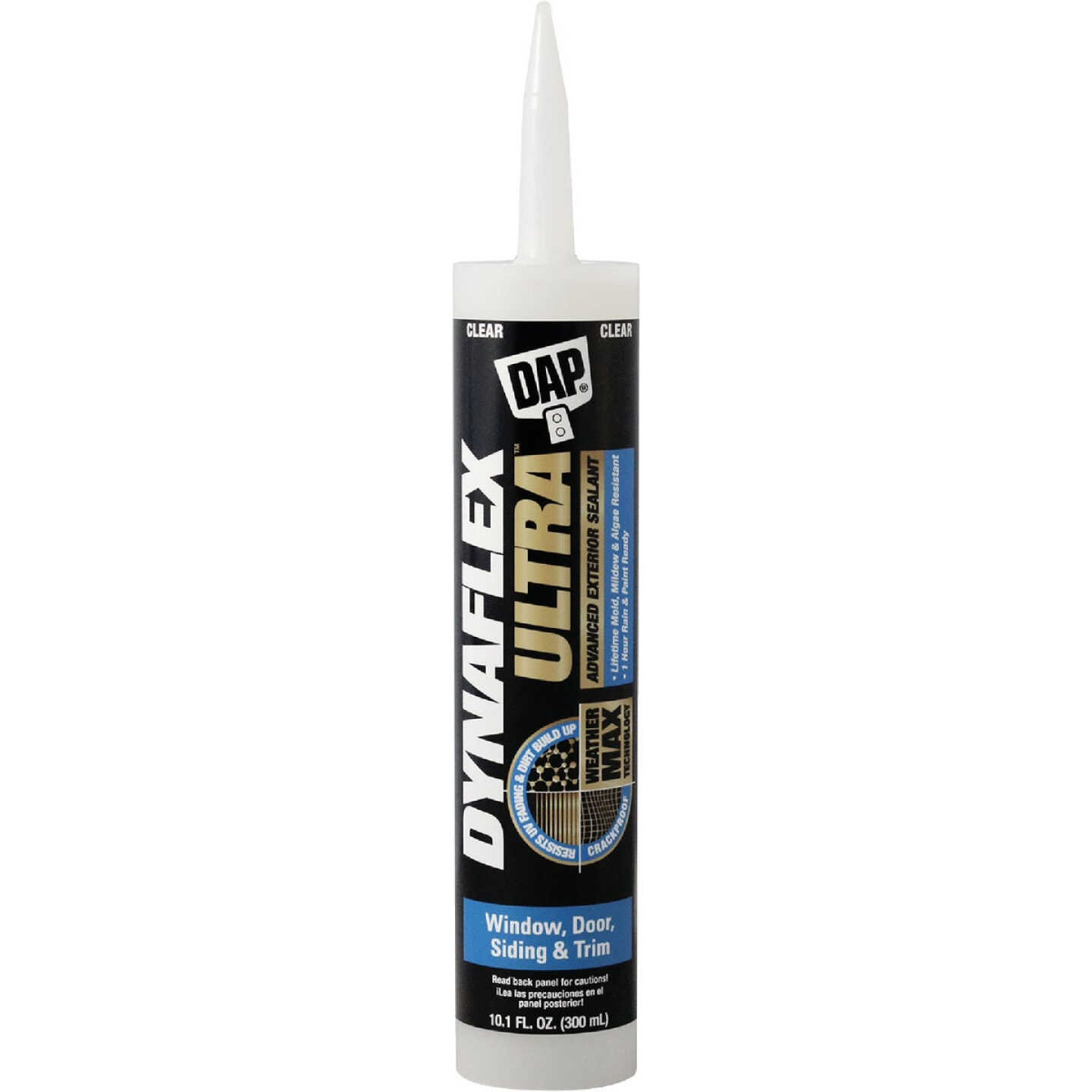 Dap Dynaflex Ultra 10.1 Oz. Clear Advanced Exterior Sealant for Window, Door & Siding Image 1
