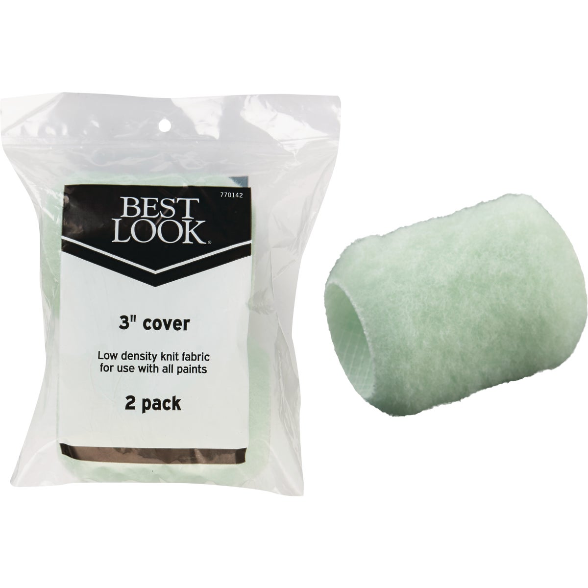 Best Look 3 In. x 3/8 In. Knit Fabric Roller Cover (2-Pack) Image 1