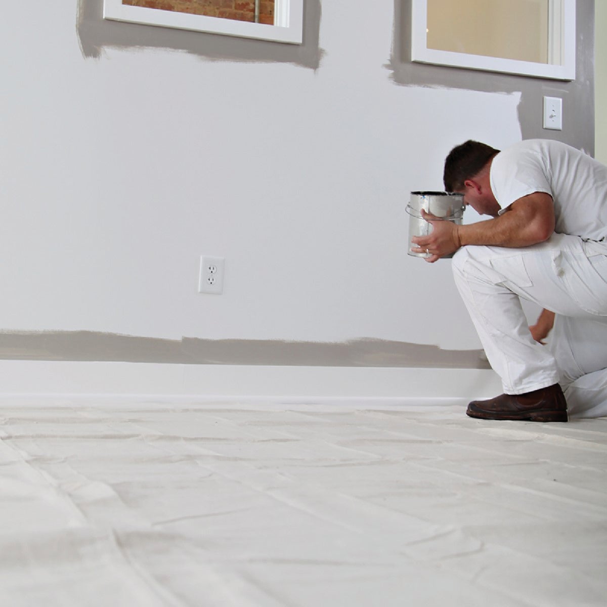 Trimaco SuperTuff 8 Oz. 12 Ft. x 15 Ft. Medium Weight Canvas Drop Cloth Image 5