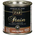 ZAR Oil-Based Wood Stain, Aged Bourbon, 1/2 Pt. Image 1