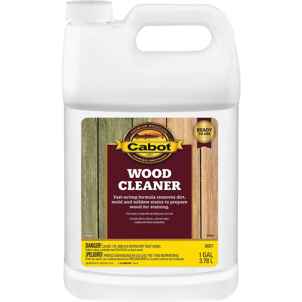 Cabot Wood Cleaner, 1 Gal.