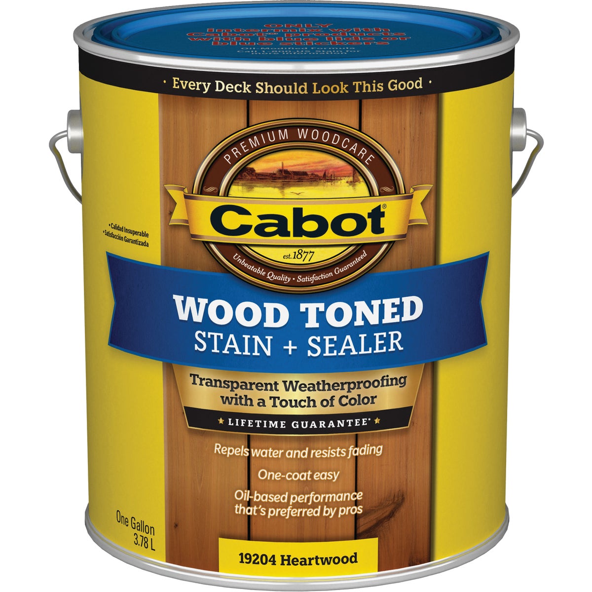 Cabot VOC Wood Toned Deck & Siding Exterior Stain & Sealer, 19204 Heartwood, 1 Gal. Image 7