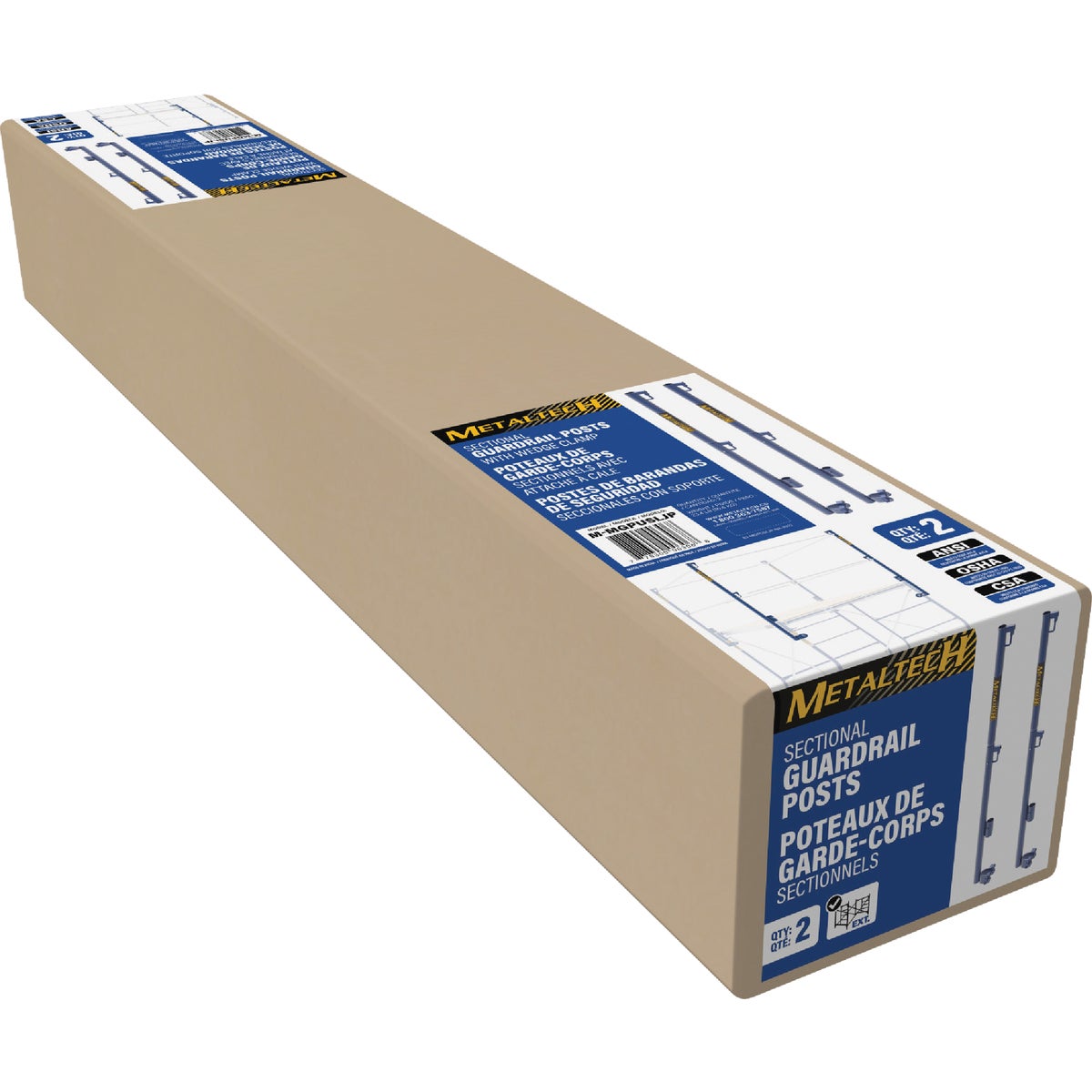 MetalTech Guardrail Post with Wedge Clamp (2-Pack) Image 5