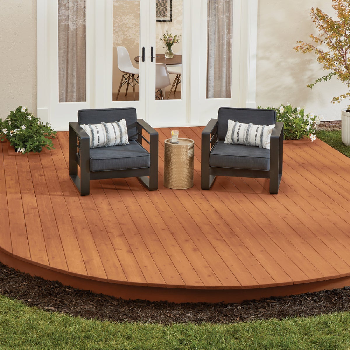 Cabot Semi-Transparent Deck & Siding Exterior Stain & Sealer, 0380 Redwood, 1 Gal. Image 6