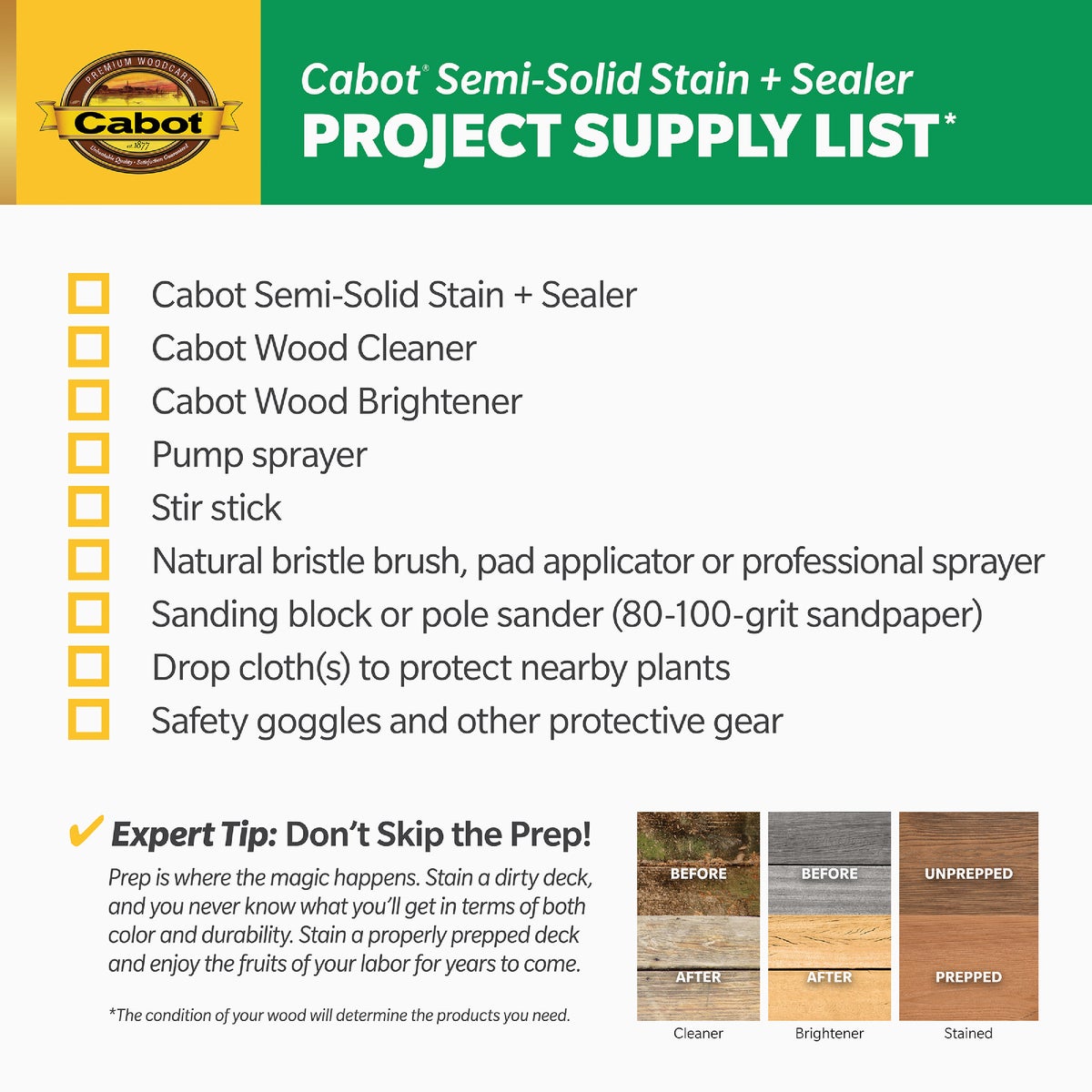 Cabot VOC Semi-Solid Stain + Sealer, 17406 Neutral Base, 1 Gal. Image 5