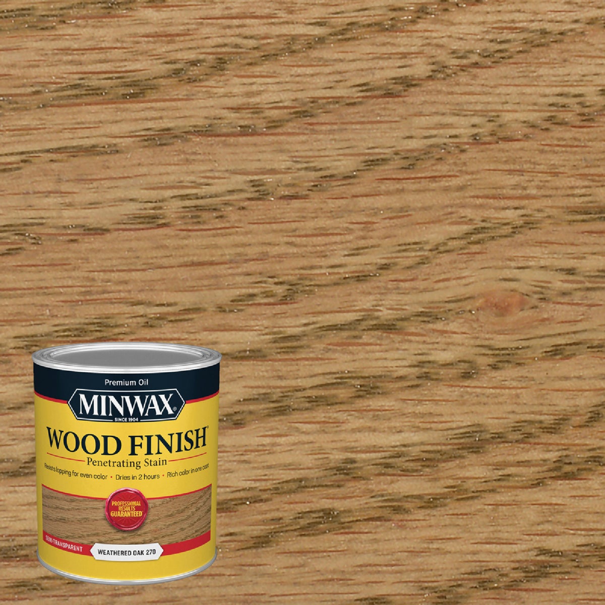 Minwax Wood Finish Penetrating Stain, Weathered Oak, 1 Qt. Image 1