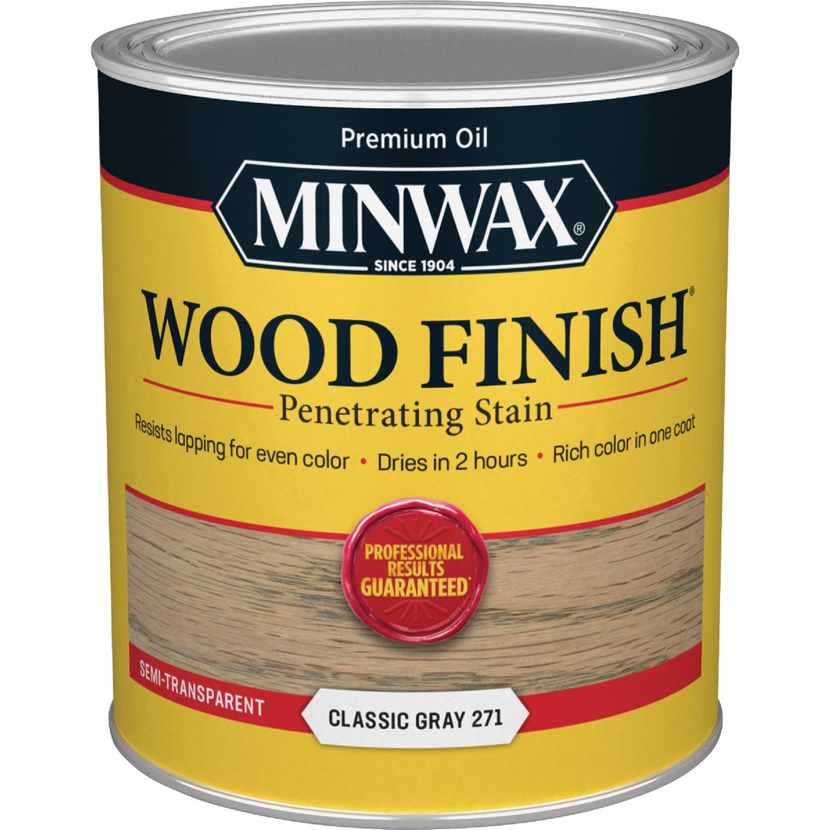 Minwax Wood Finish Penetrating Stain, Classic Gray, 1 Qt. Image 7