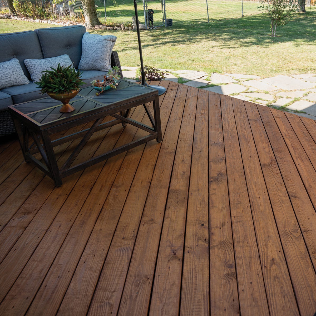 DEFY Extreme Semi-Transparent Exterior Wood Stain, Light Walnut, 1 Gal. Bottle Image 7