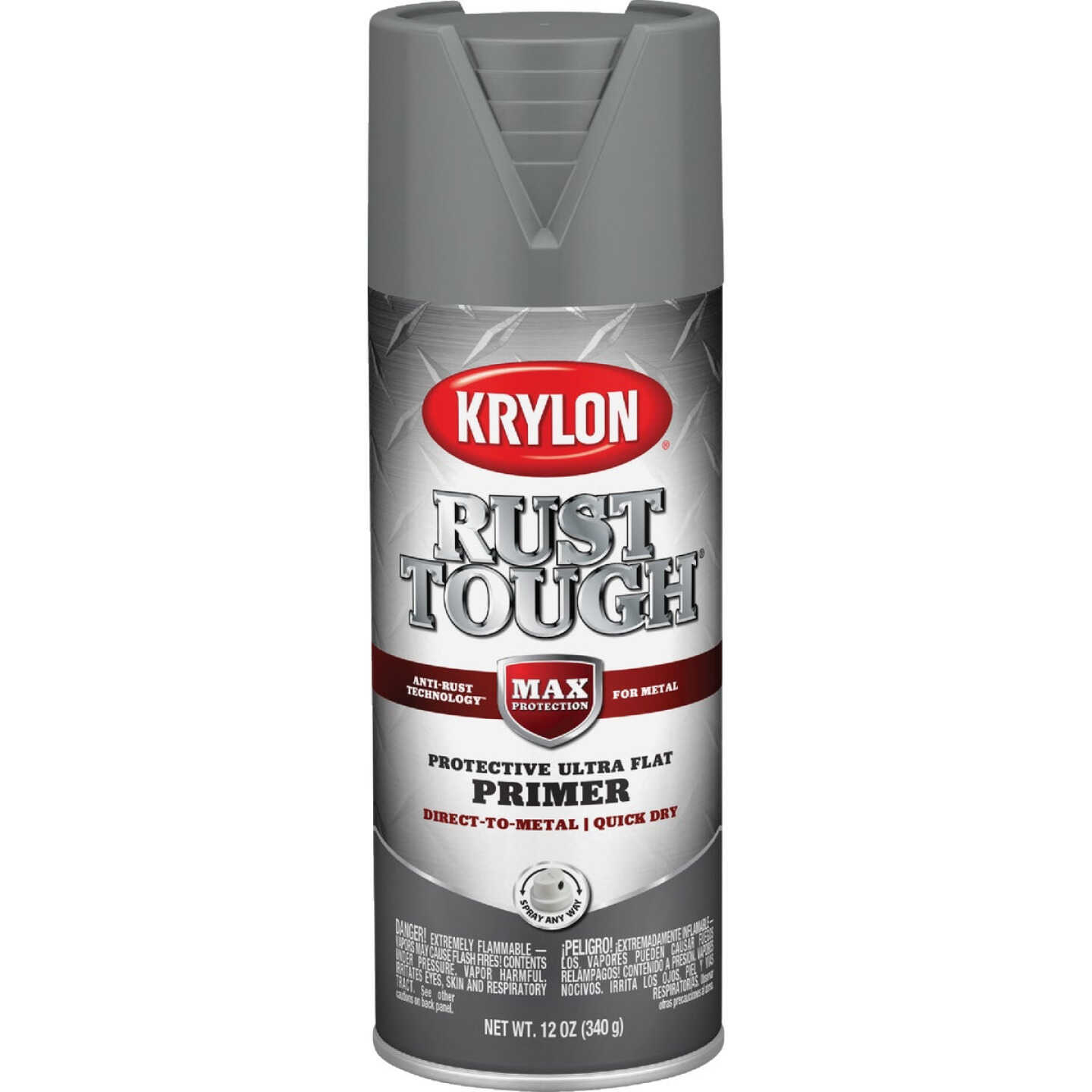 Krylon Rust Tough Gray 12 Oz. All-Purpose Spray Paint Primer Image 4