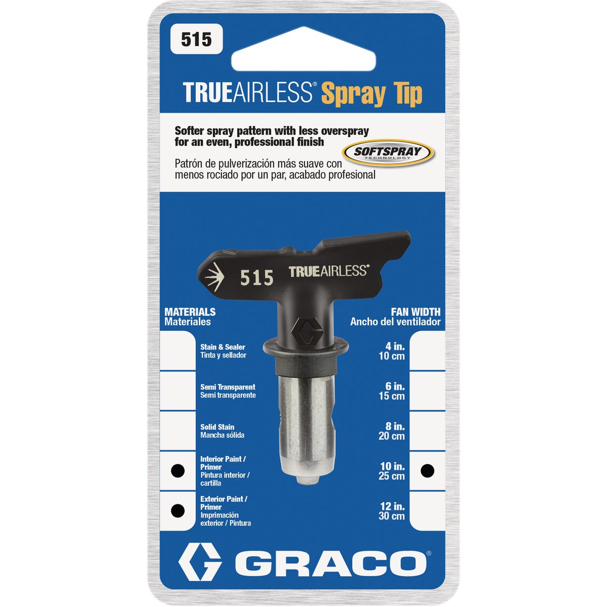 Graco Reverse-A-Clean 10 to 12 In. W. 0.015 In. Tip Paint Sprayer Airless Spray Tip Image 6