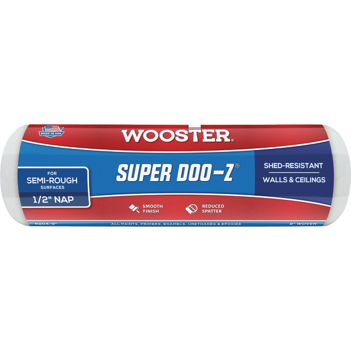 Wooster Super Doo-Z 9 In. x 1/2 In. Woven Fabric Roller Cover Image 1