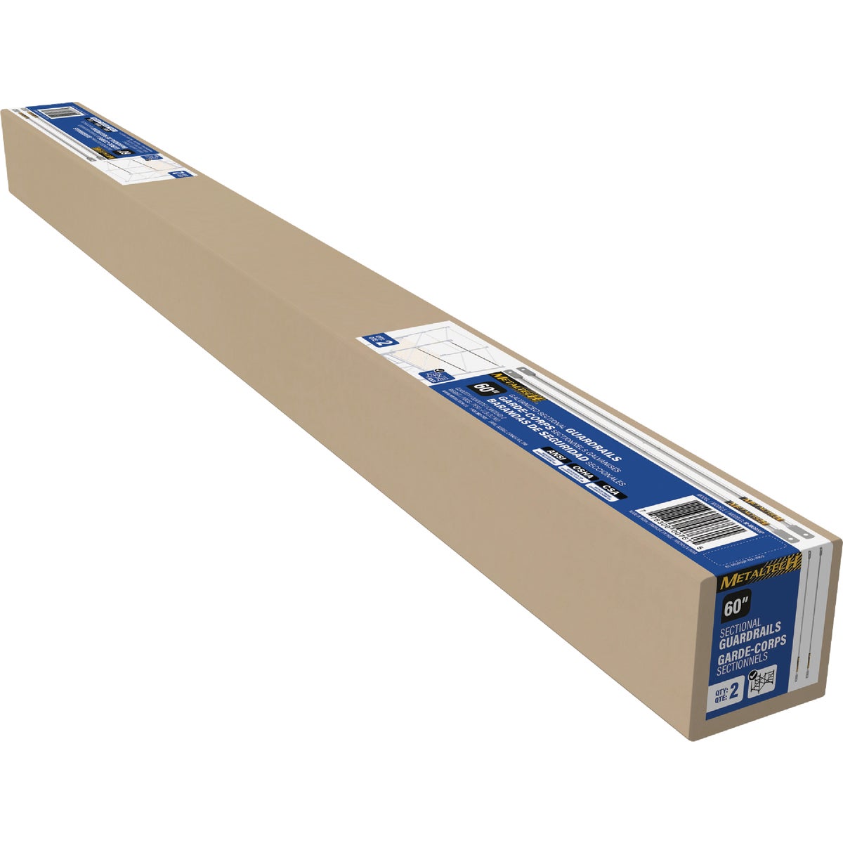 MetalTech 5 Ft. Galvanized Guardrail (2-Pack) Image 5