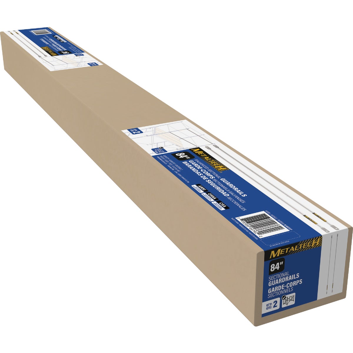 MetalTech 7 Ft. Galvanized Guardrail (2-Pack) Image 5