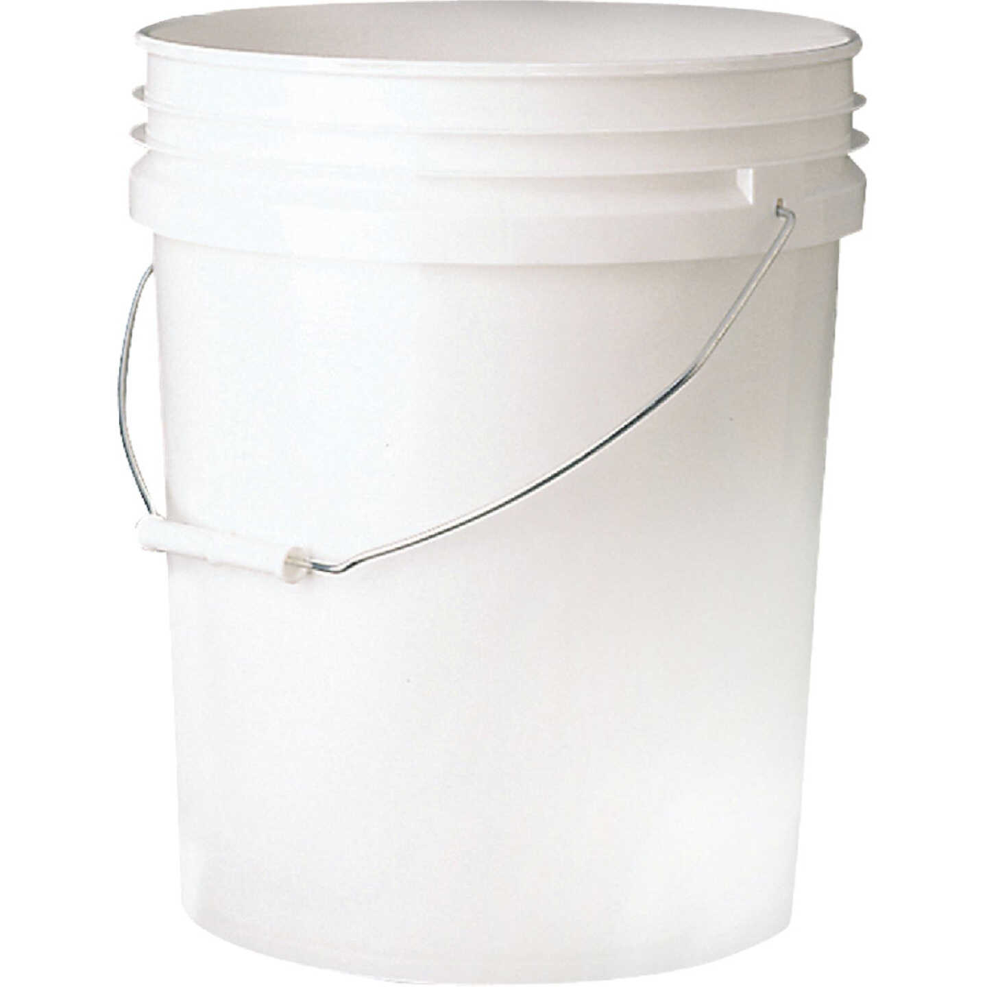 Leaktite 5 Gal. White Plastic Bucket Image 1