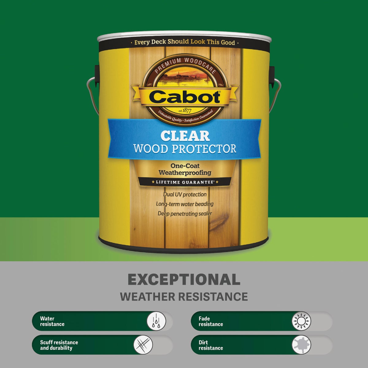 Cabot 2101 Clear Water-Based VOC Wood Protector, 1 Gal. Image 6