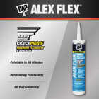 Dap Alex Flex 10.1 Oz. Premium Molding & Trim Acrylic Latex Siliconized Sealant, White Image 7